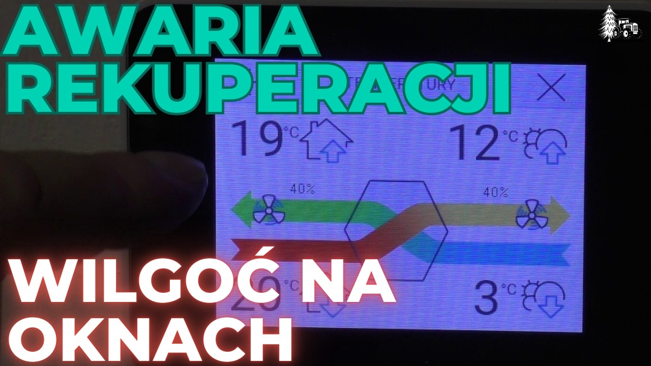 Awaria rekuperacji zimą. Wilgoć w domu. Co to jest wilgotność względna i bezwzględna