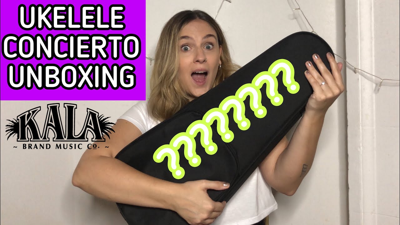 Ukulele Solid Acacia Kala Concierto Unboxing | Mica Amatti
