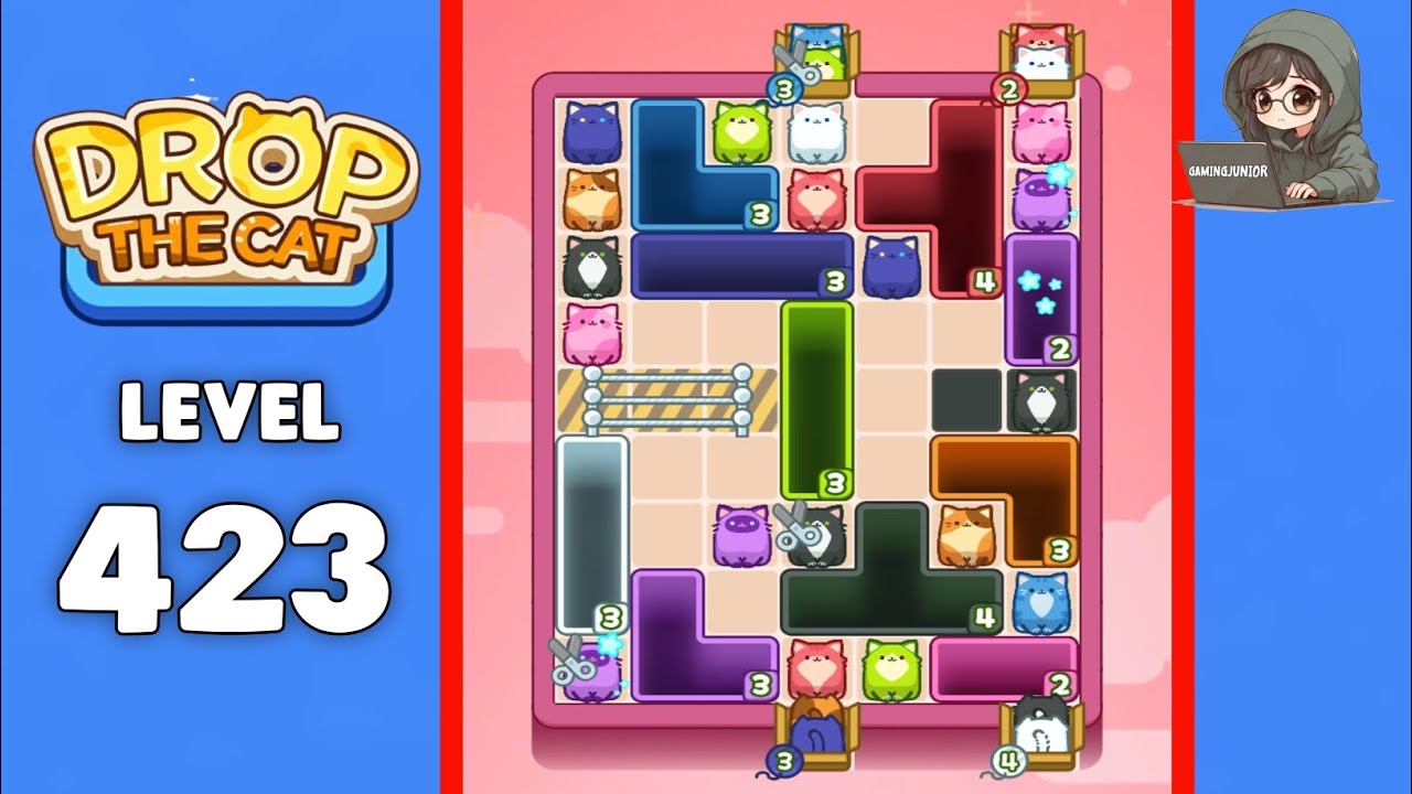 Drop The Cat level 423 solution