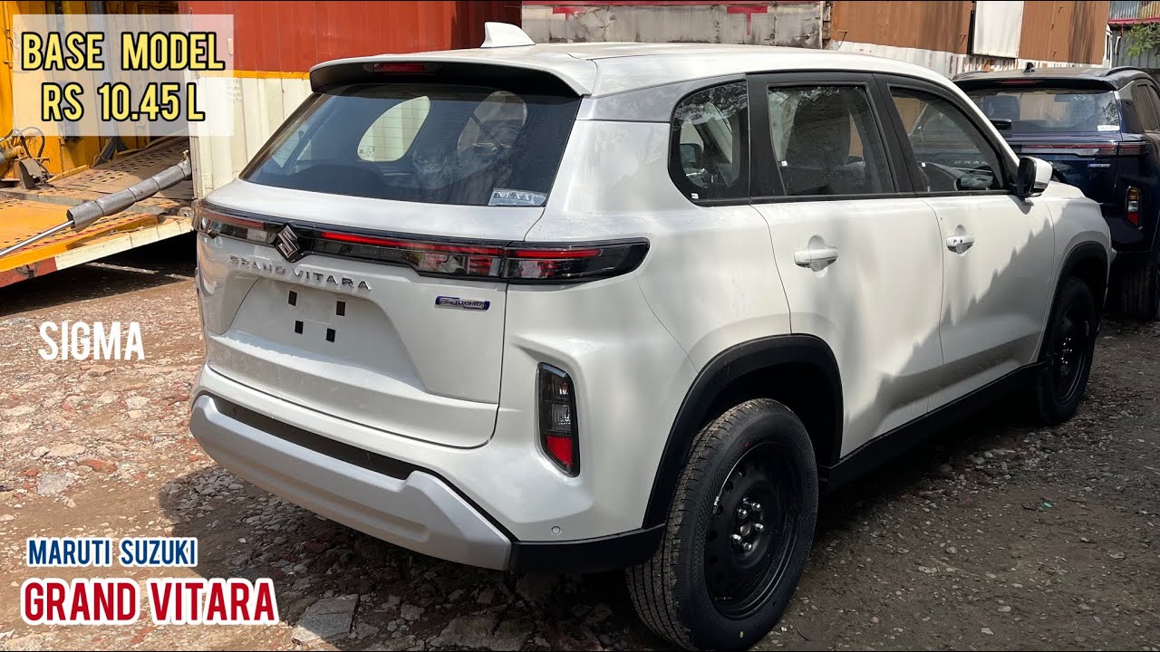 New 2022 Maruti Suzuki Grand Vitara Sigma - Base Model 🔥 Rs 10.45 L | Detailed Walkaround Video!
