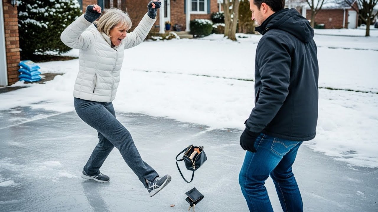 Karen Stole My Ice Melt From Porch, So I Watched Her Slip and Fall on Her Own Untreated Driveway