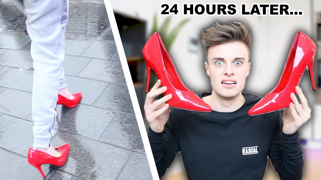 I Wore VERY HIGH heels for 24 Hours! *PAINFUL CHALLENGE*