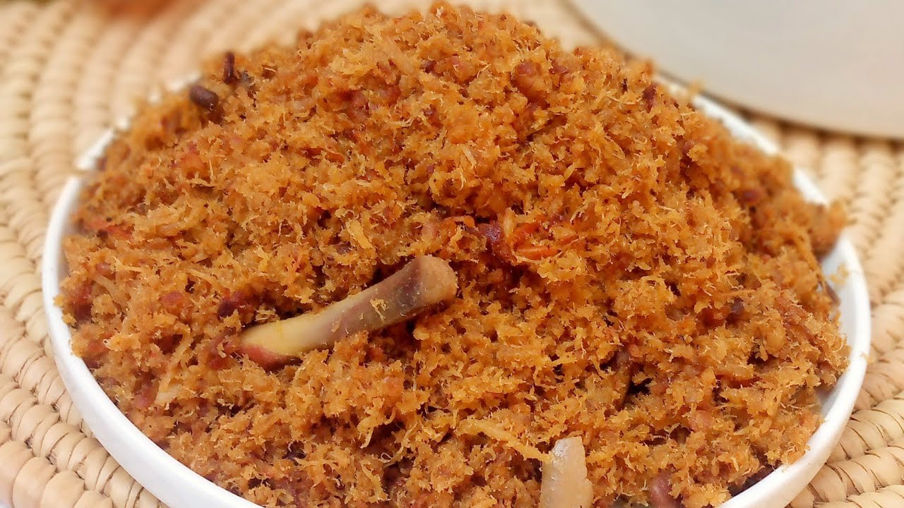 HOW TO MAKE CHICKEN FLOSS (Danbun Kaza)