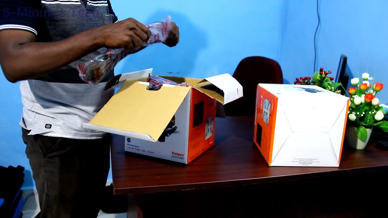 Octova Simpex Pro LED photo and video studio light softbox unboxing