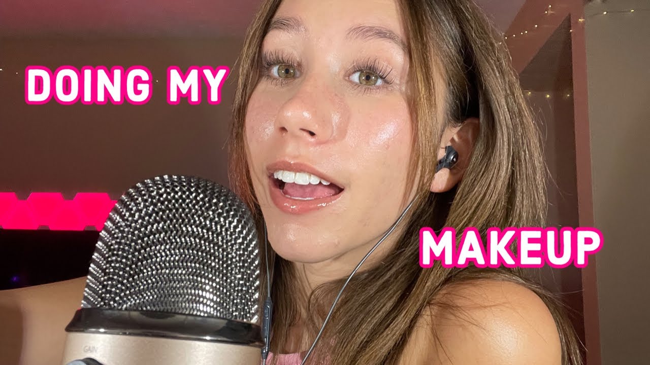 ASMR | doing my makeup with you guys :)