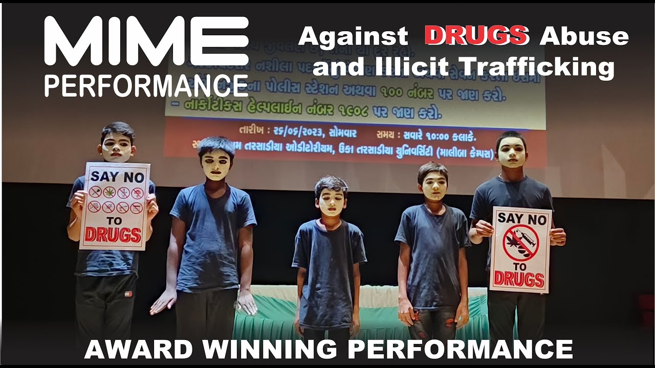 mime performance - award winning - against  DRUGS abuse - say no to drugs - best mime ever - 💉