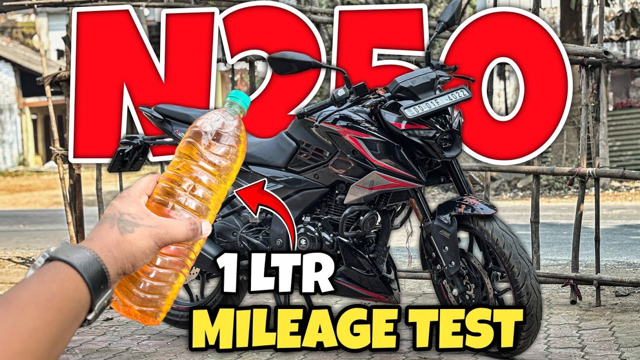 Bajaj pulsar n250 mileage test ||n250 mileage test