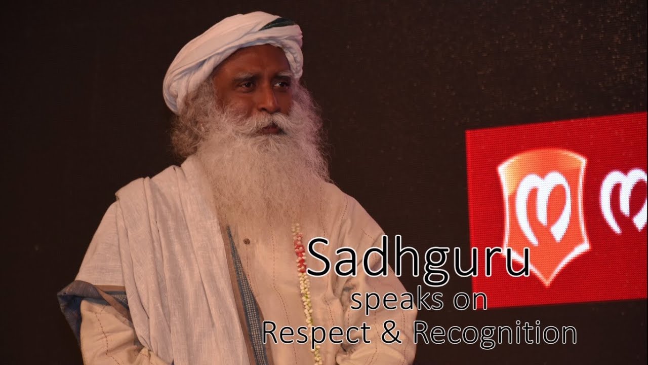 Sadhguru speaks on  Respect & Recognition - TRRAIN Retail Awards 2016