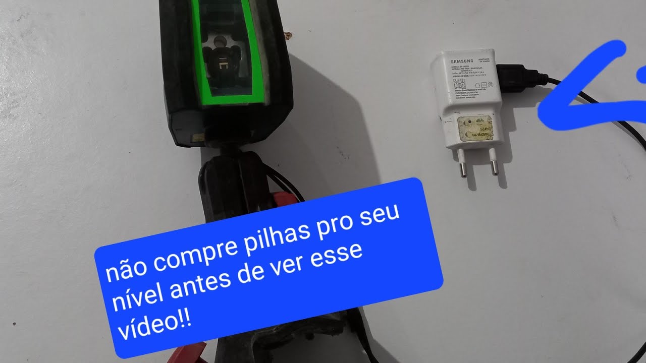 COMO TRANSFORMAR NÍVEL A LASER A PILHA PRA ELÉTRICO