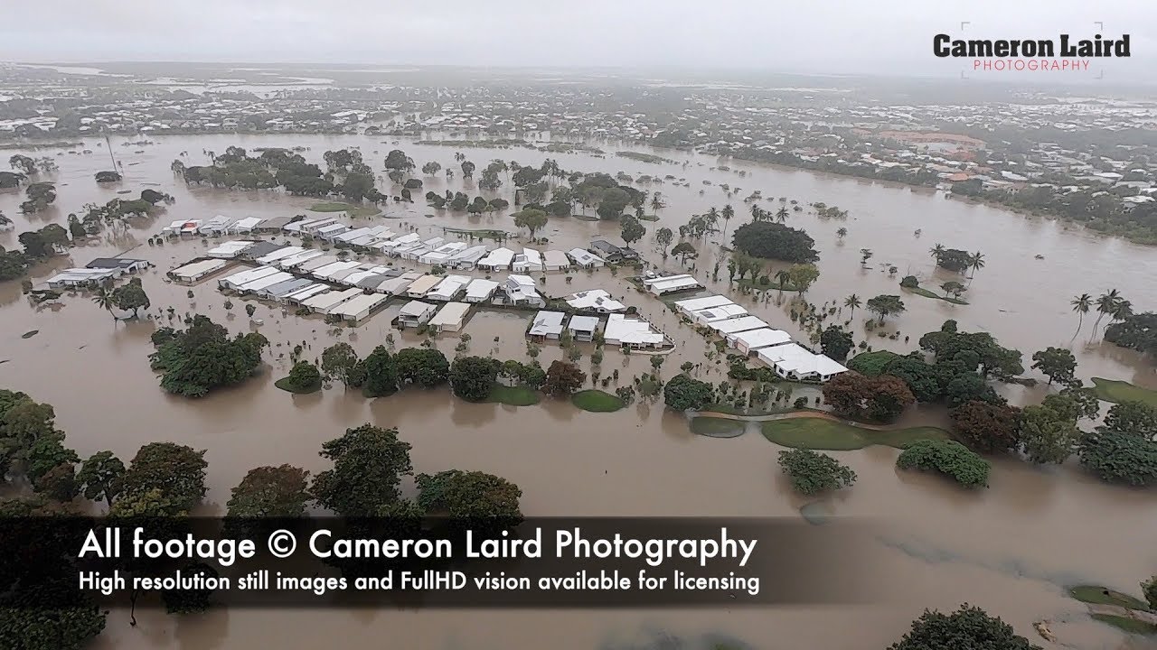 Townsville Flood 2019 (aerial footage during the peak)