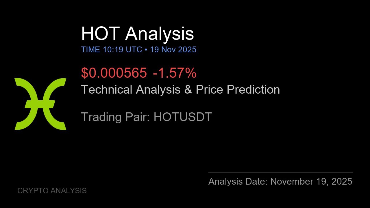 HOT (HOTUSDT) Technical Analysis - Price Prediction & Buy or Sell November 19, 2025
