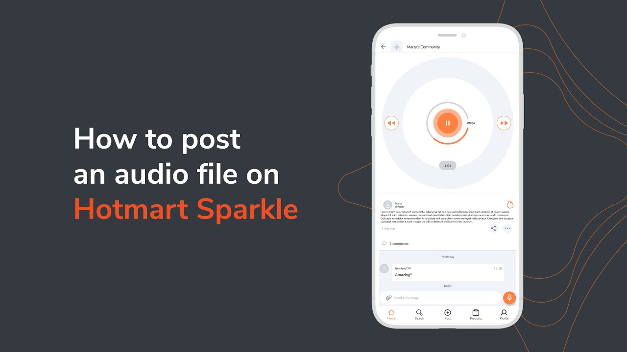 How to post an audio file on the Hotmart App | Hotmart Help Center