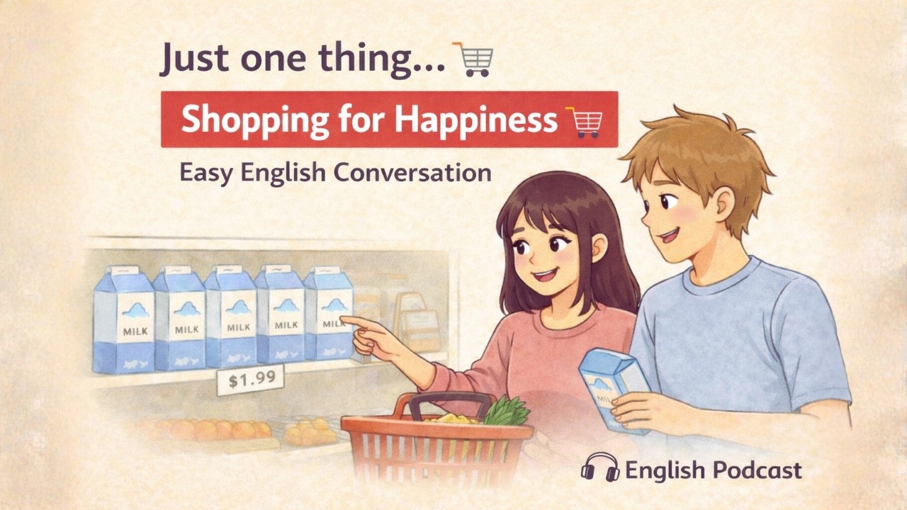 We Went to Buy ONE Thing… and This Happened 🛒 Easy English Conversation | A1 English Conversation