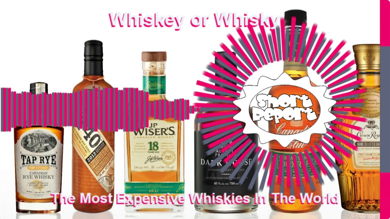 Whiskey or Whisky and The Most Expensive Whiskies In The World.