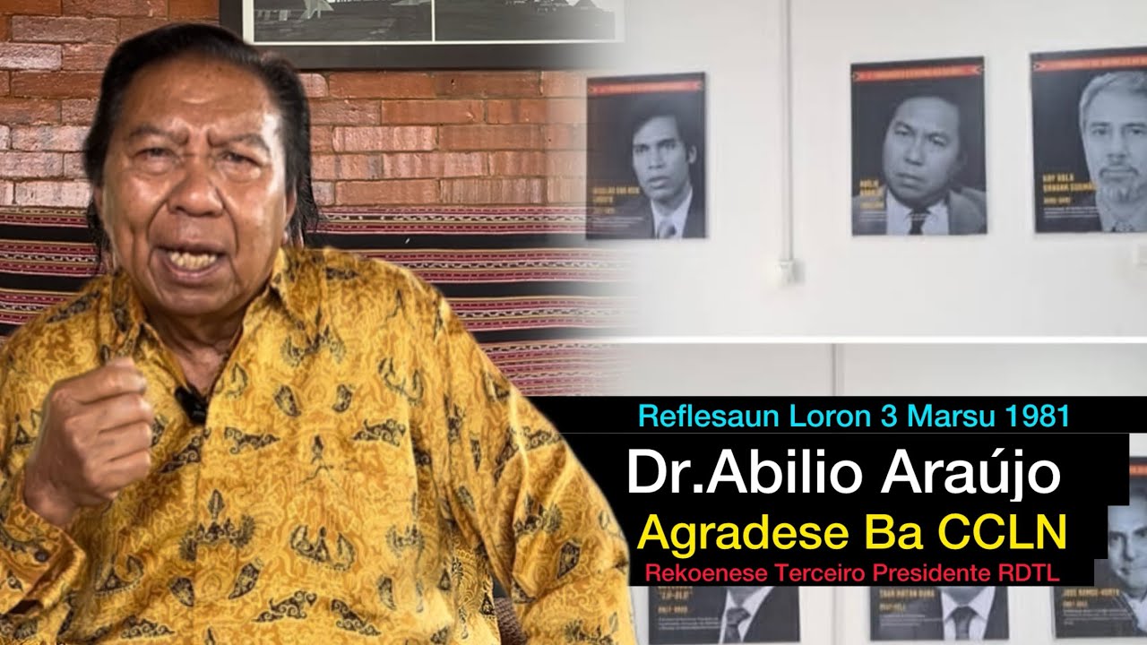 Dr.AA Agradese ba CCLN Rekoenese Historia Terceiro Presidente RDTL Konferensia 1981