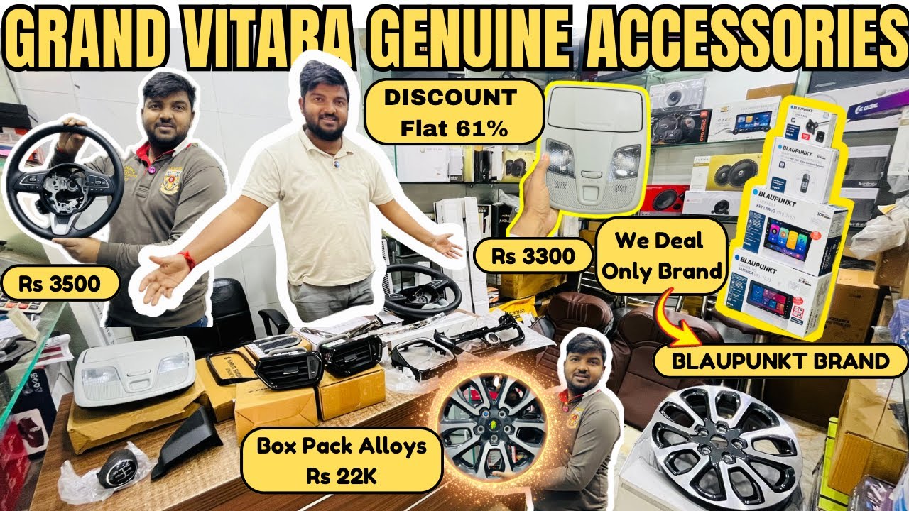 2025 Grand Vitara Genuine Accessories with Price | Grand Vitara Sigma to Alpha Modified