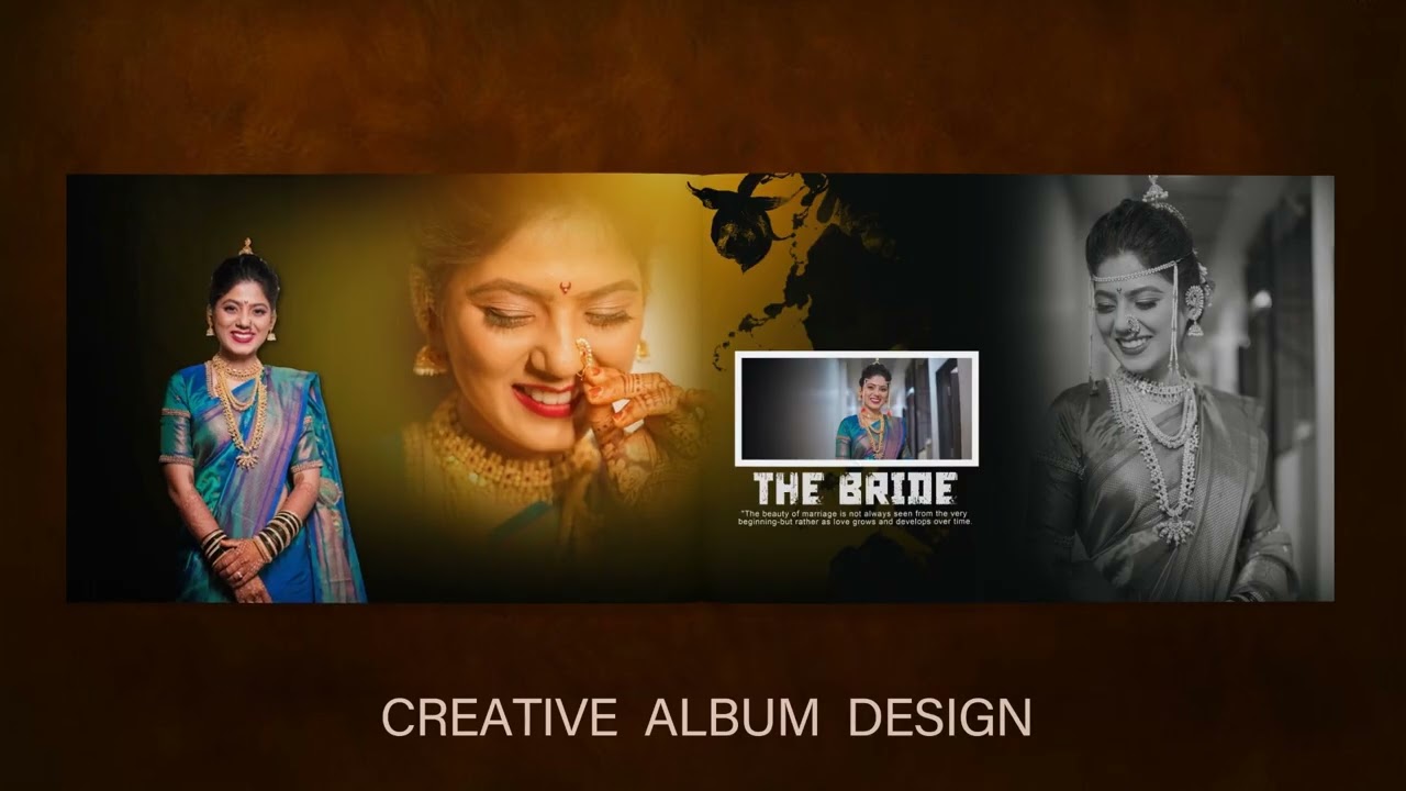 traditional wedding album design #weddingalbum #albumdesign #creativedesign #flipalbum #trending