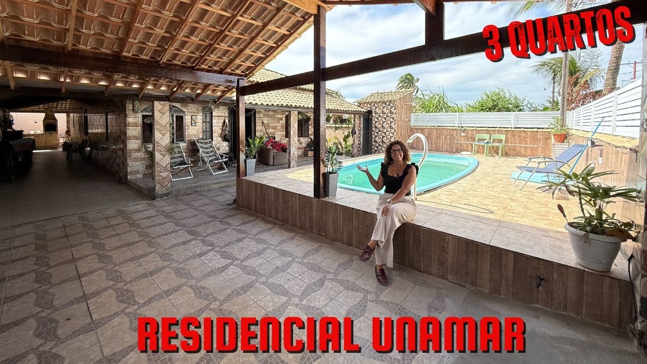 Casa com 3 quartos no Residencial Unamar