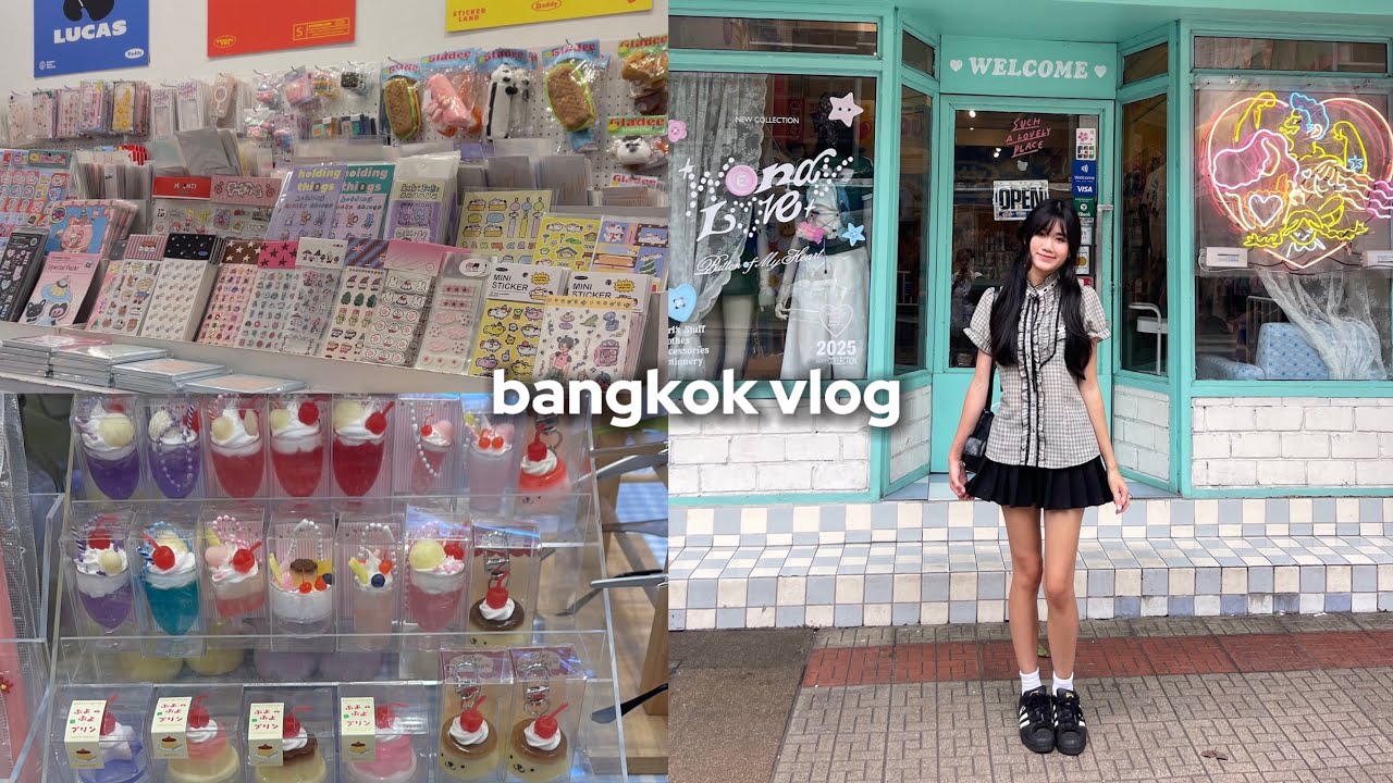 birthday shopping in bangkok 🍰 cute trinkets, stationery, thrifting, siam square, ICONSIAM