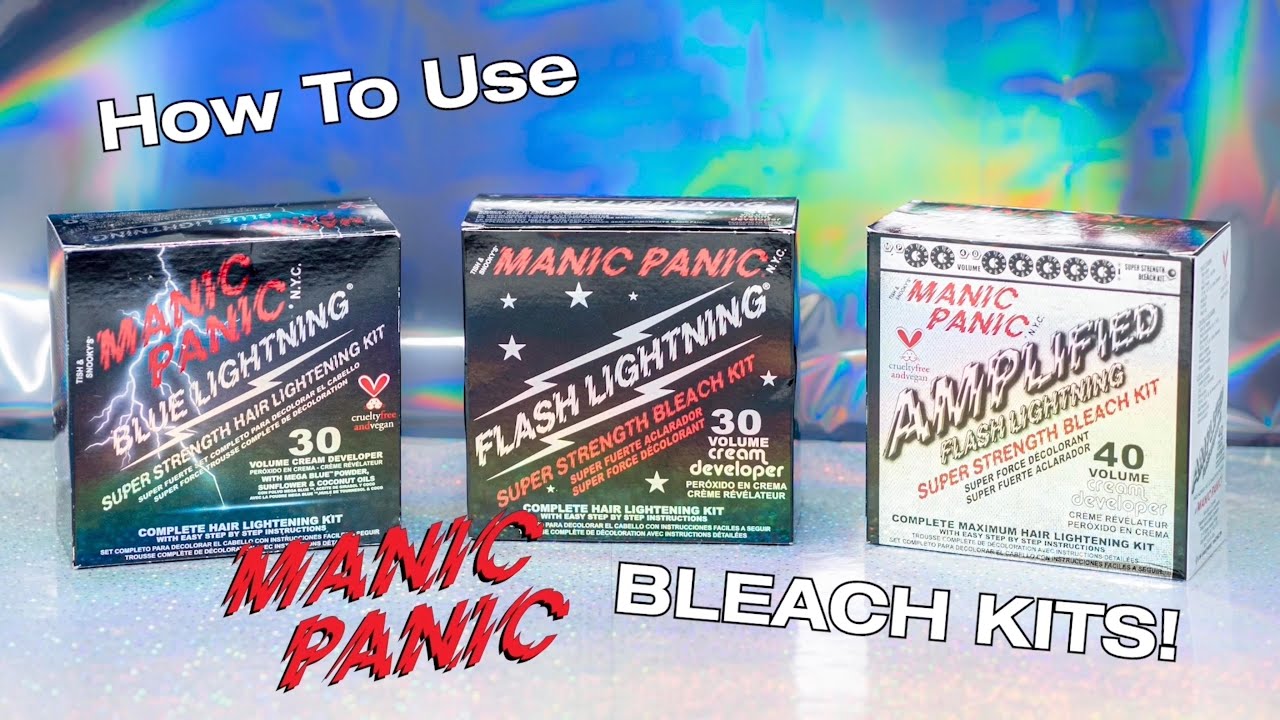 How to bleach your hair at home with Manic Panic bleach kits!