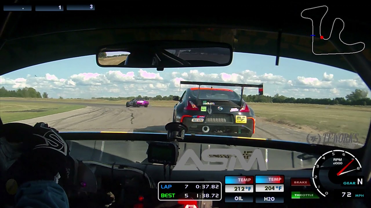 GridLife GLTC Race 1 @ Gingerman Raceway, ASM S2000 hunting a corvette