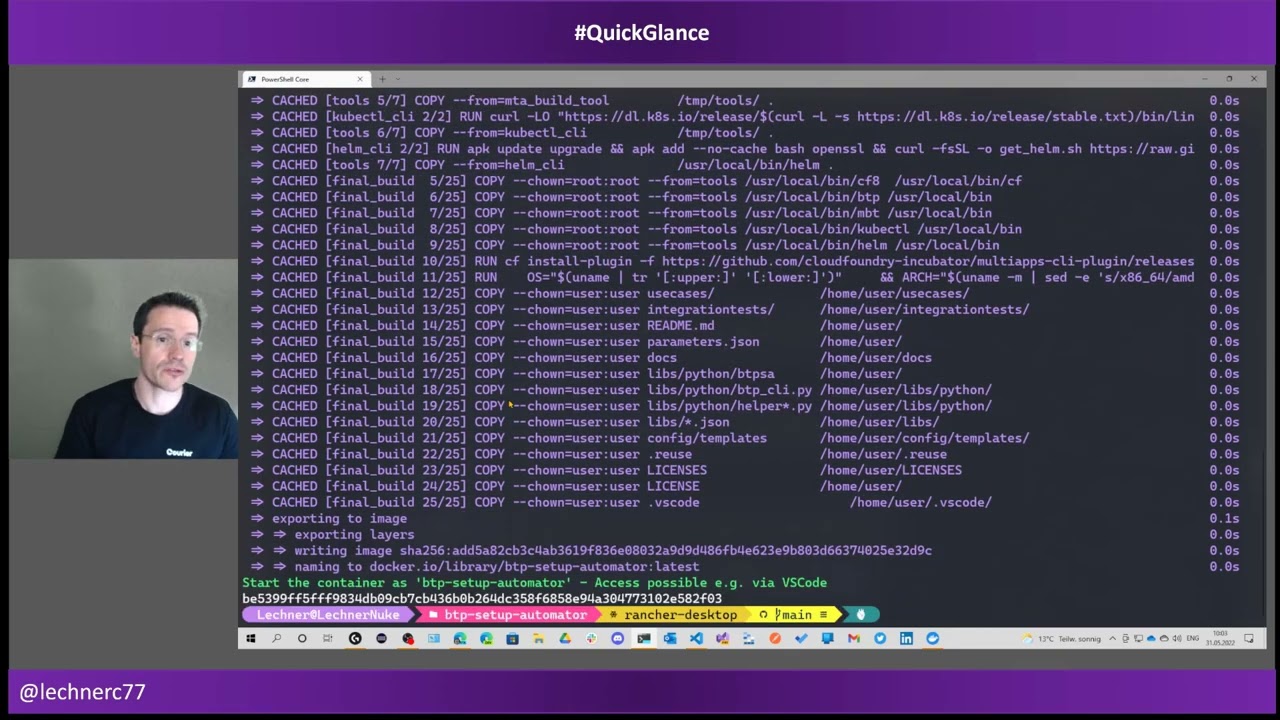 #QuickGlance - the btp-setup-automator