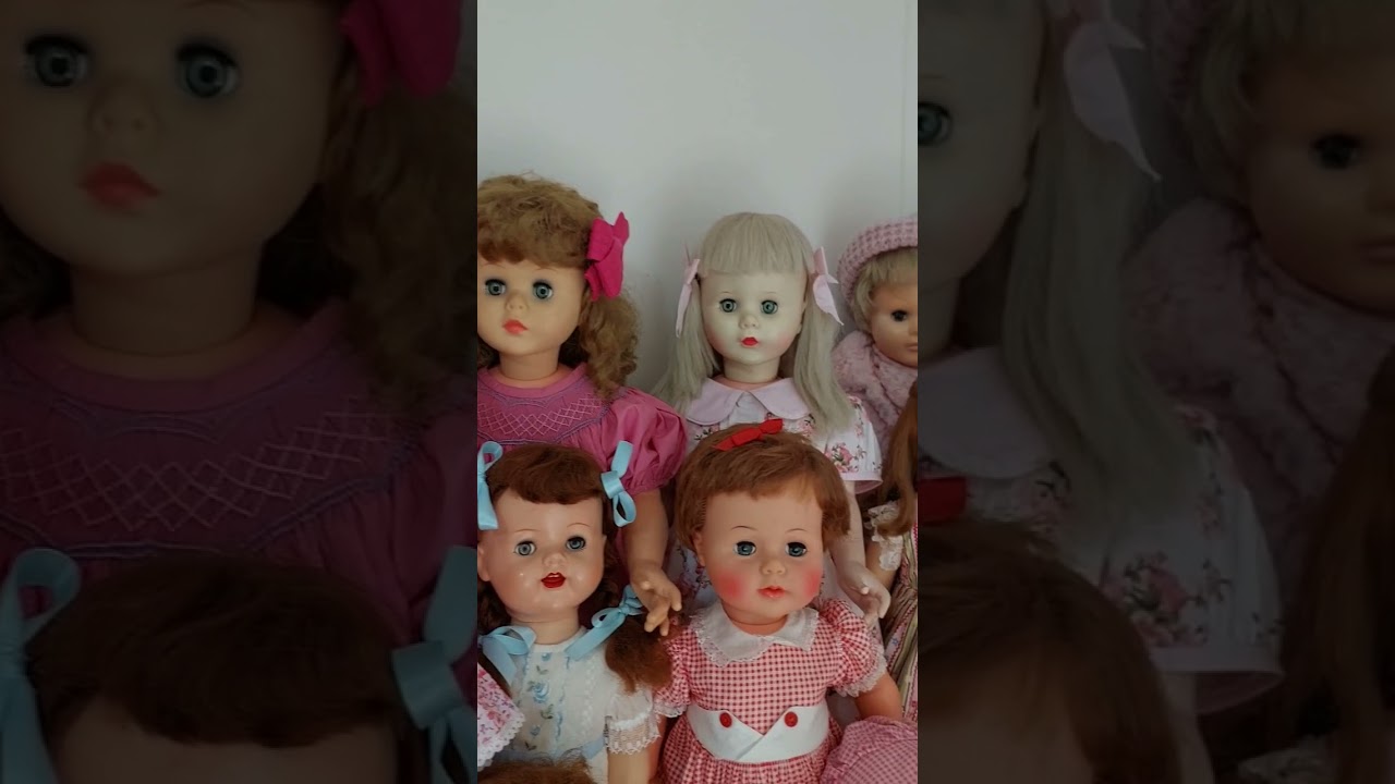 😍❤️ My Vintage Doll Collection from the 1950s-60s! #vintage #dollcollector