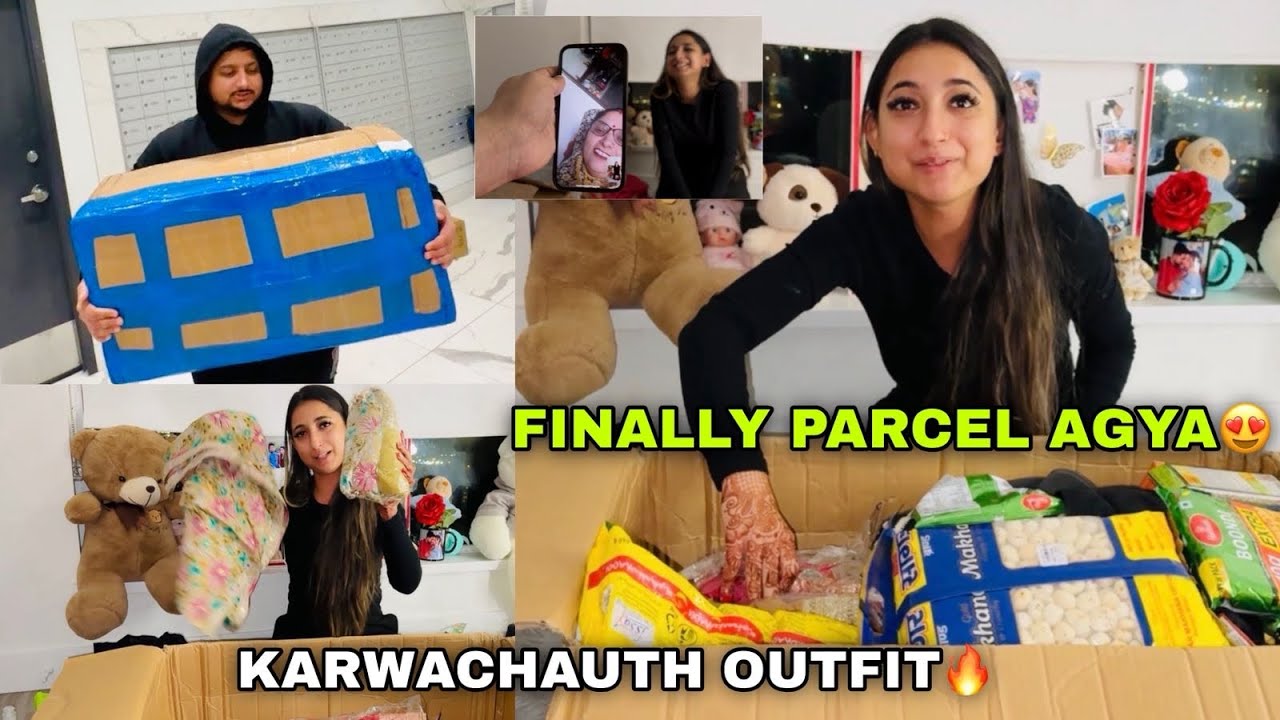 Finally Parcel AGYA😍| Karwachauth Outfit🔥| ANGEL'S SHIVAM VLOGS