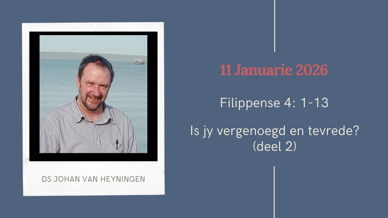 Lewensdoel: om eer aan God te bring