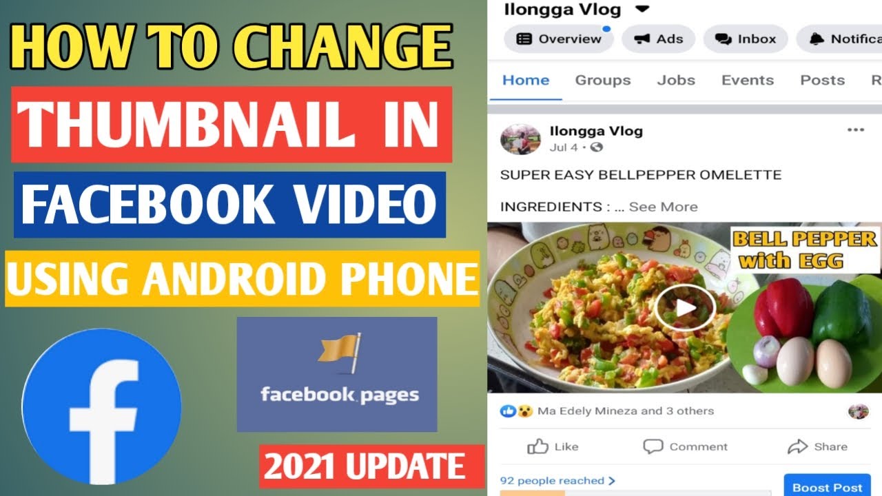 HOW TO PUT THUMBNAIL IN FACEBOOK VIDEO USING ANDROID PHONE | NEW UPDATE 2021