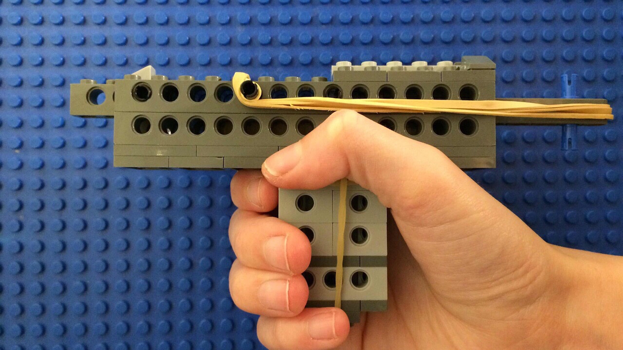 How to make a working lego semi automatic gun
