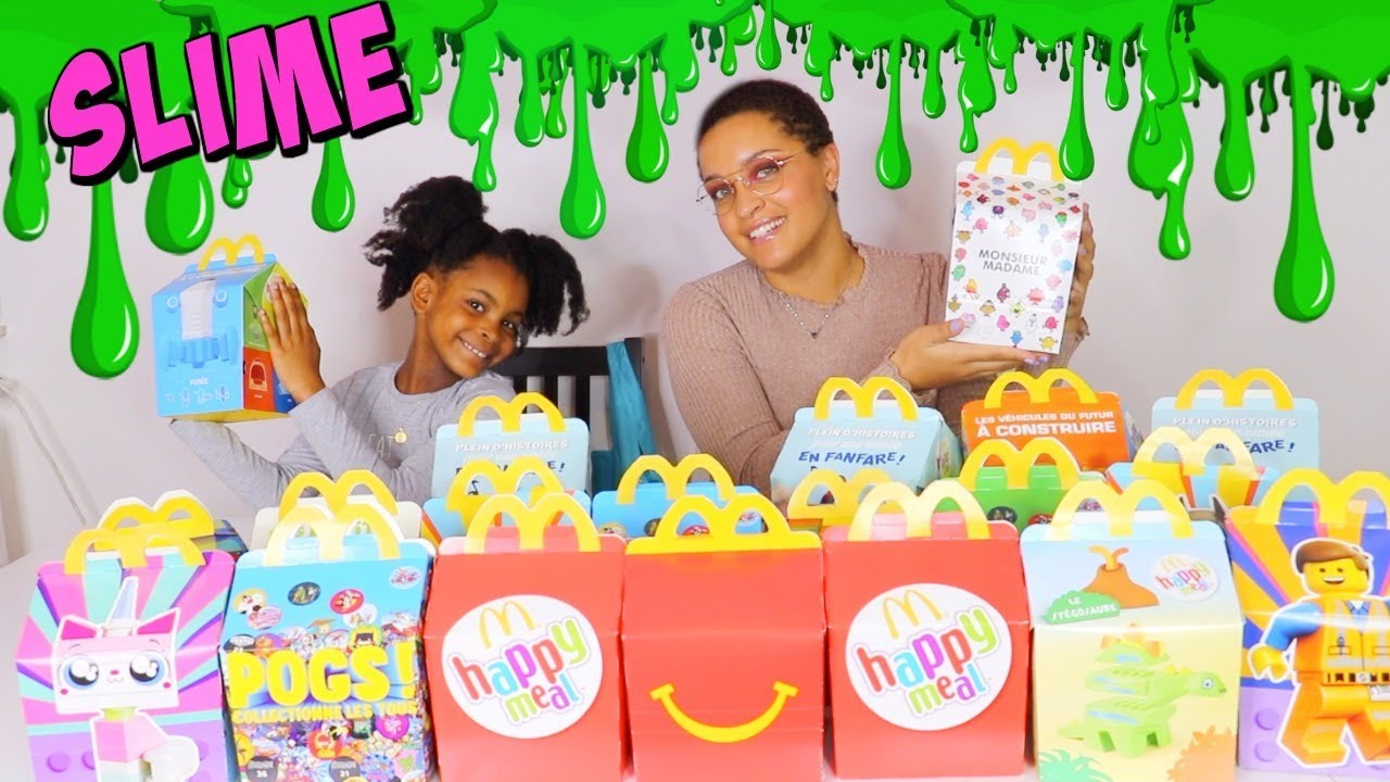 SLIME CHALLENGE Happy meal  Don't choose the wrong box