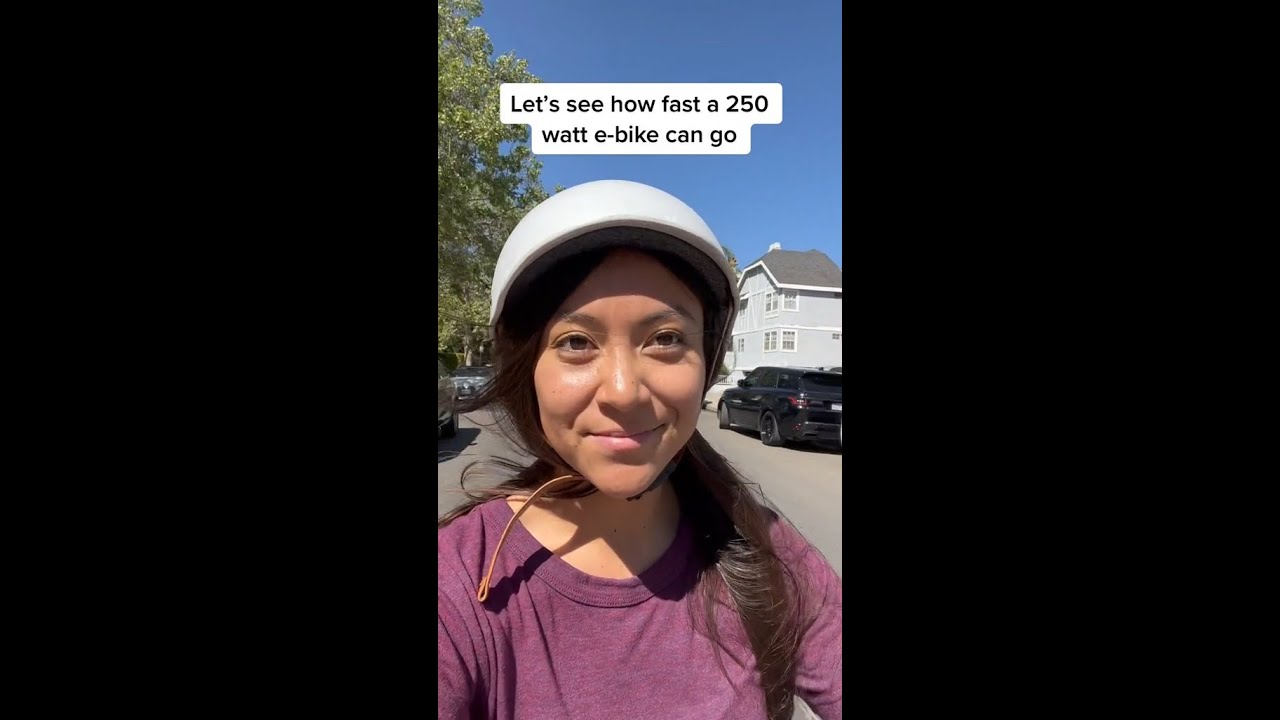 250W electric bike speed test
