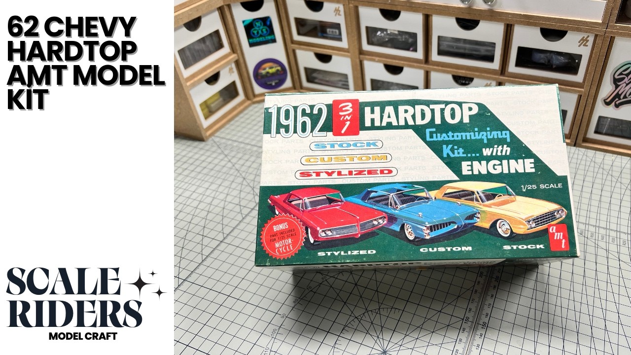 Винтажный набор для тюнинга AMT 1962 Chevy Hardtop 3-в-1.