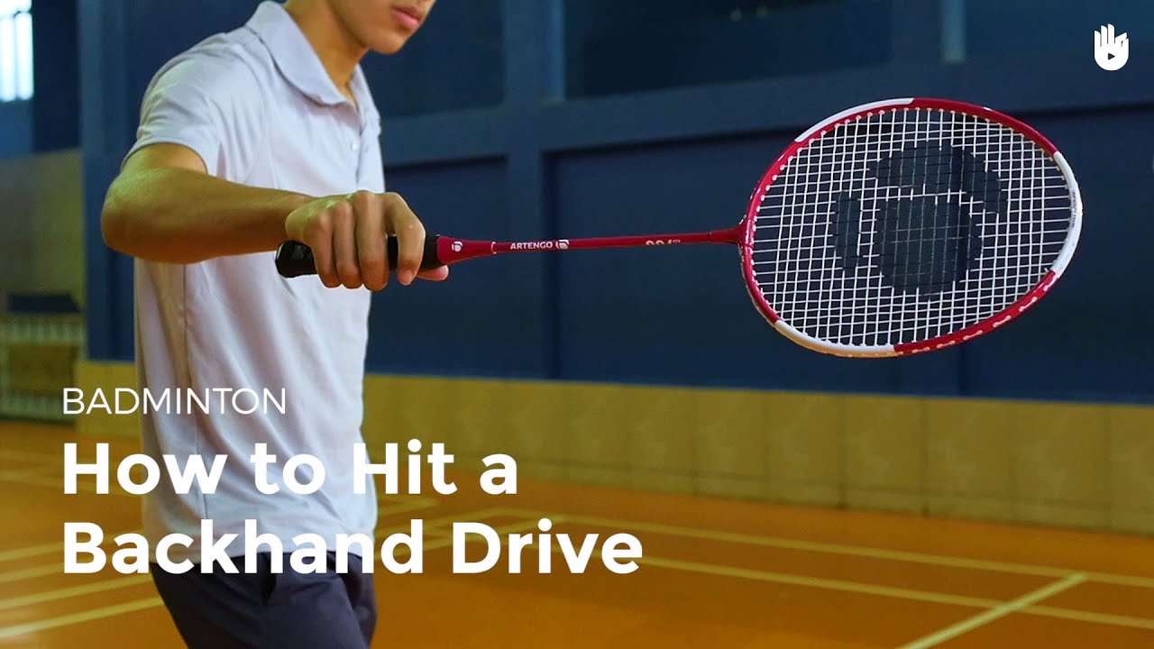 How to Hit a Backhand Drive | Badminton