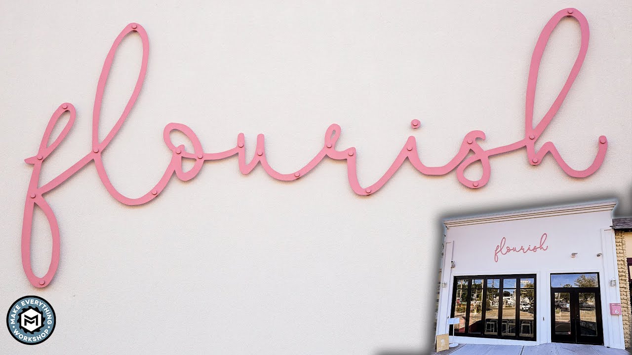 Making A Metal Sign For A Storefront