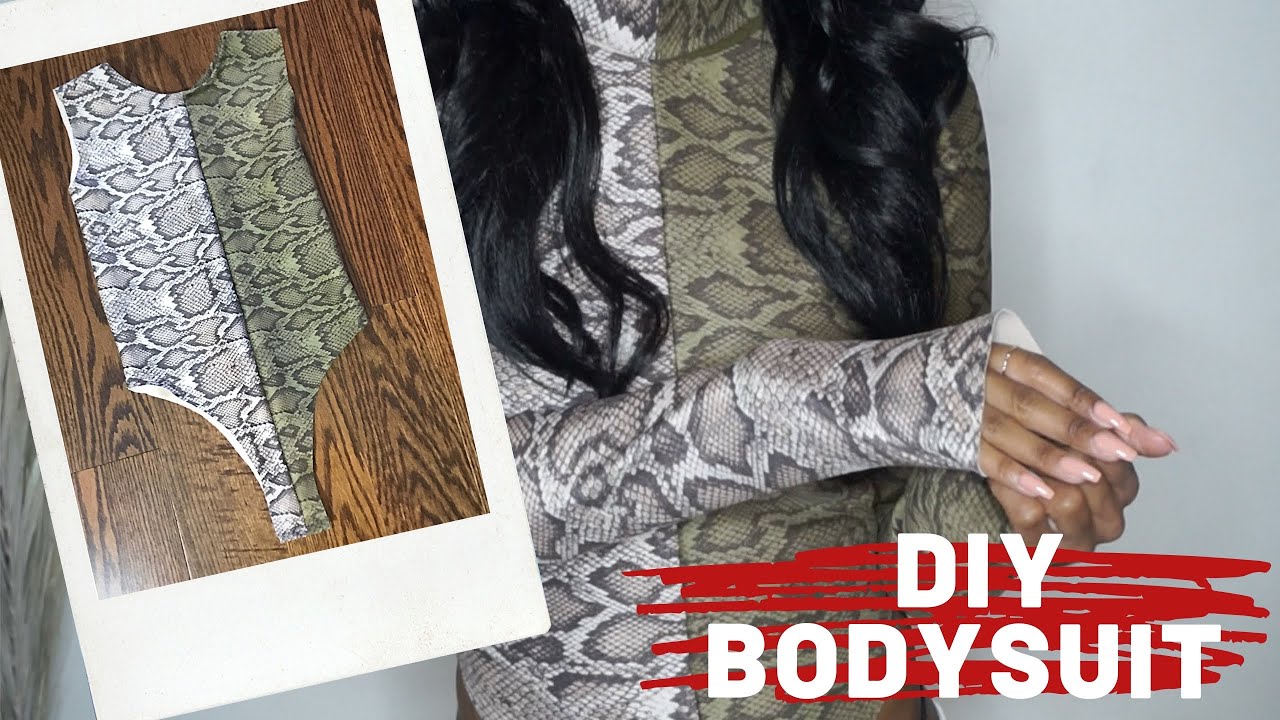 DIY | COLOR-BLOCK BODYSUIT! (Sexy Trendy Snakeskin Bodysuit)