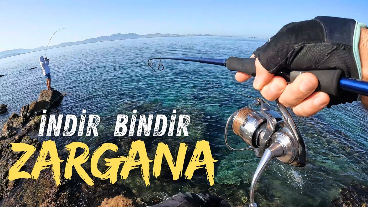 KIYIDAN ZARGANA VE ÇİPURA AVI / At Çek Jig Su Üstü Balık Avı / Spin Lrf Shorejig / Heyecan Dolu Av