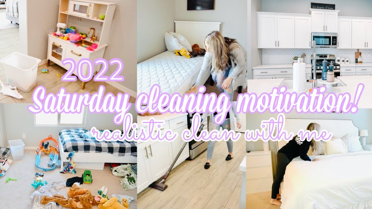 REALISTIC SATURDAY MORNING CLEAN WITH ME || CLEANING MOTIVATION || CLEAN WITH ME 2022