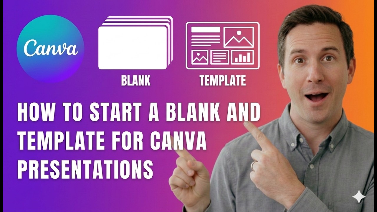 How to Start a Blank or Template Canva Presentation | Beginner Guide