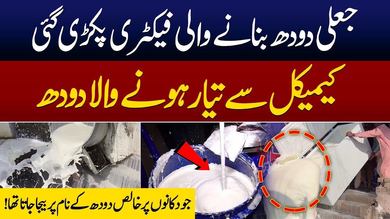 Fake Milk Factory Exposed: Jali Dodh Bnane Wali Factory Pakri Gai?