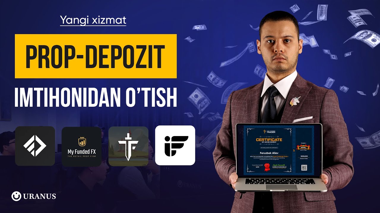 PROP-KOMPANIYA IMTIXONIDAN O'TISH XIZMATI | $400 000 DEPOZIT | YANGI XIZMAT