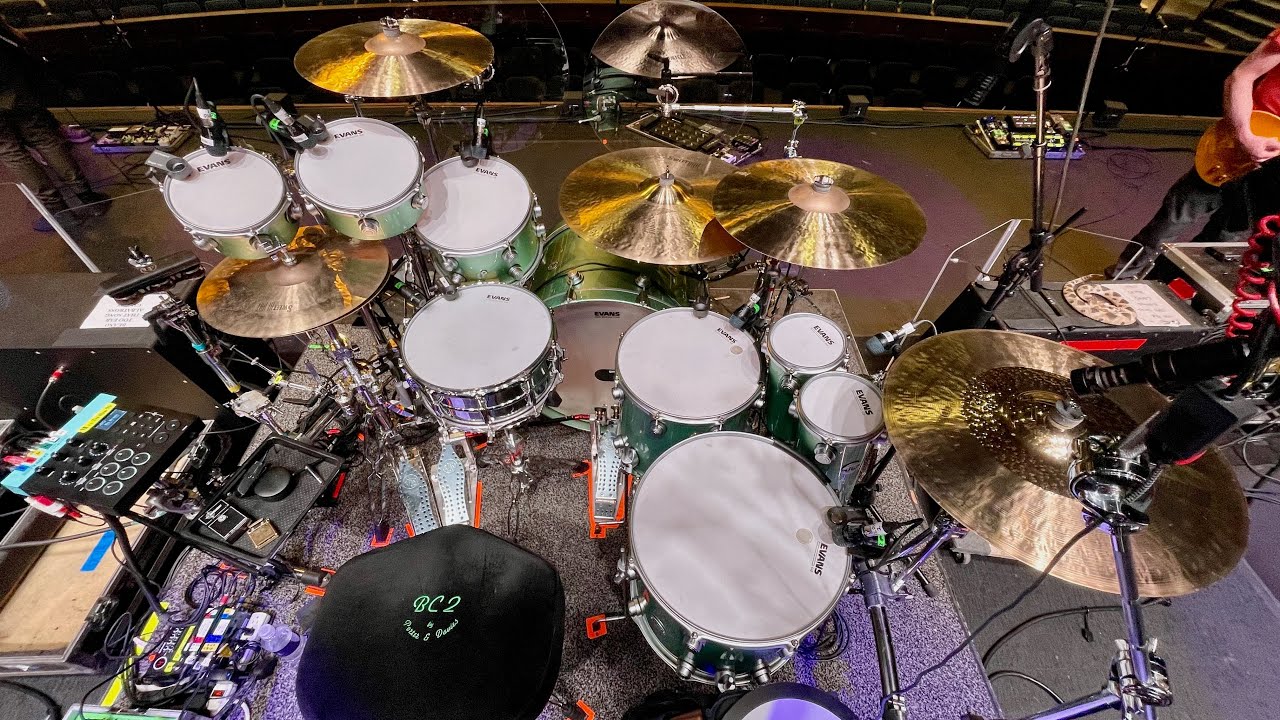 Flyover of 'The GreenRoom', my DW Jazz Series kit    4K