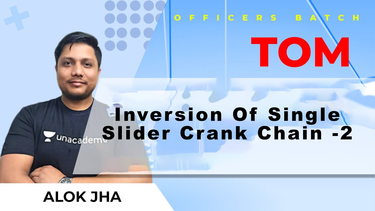 Inversion Of Single Slider Crank Chain  -2 | L : 10 | TOM| GATE (ME) 2022|  ESE2021