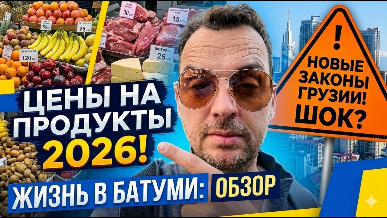 ОБЖИВАЕМСЯ В БАТУМИ 2026! Цены на продукты и новые законы про автомобили!