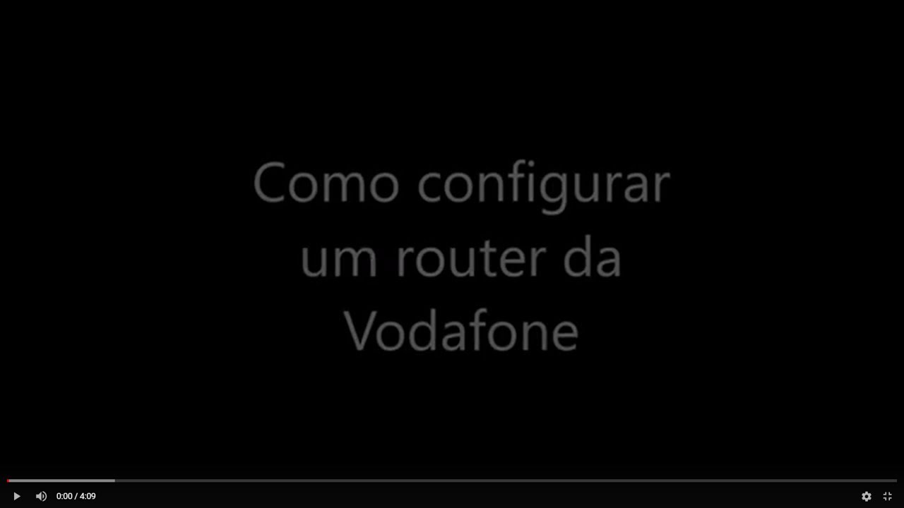 Como configurar um router vodafone