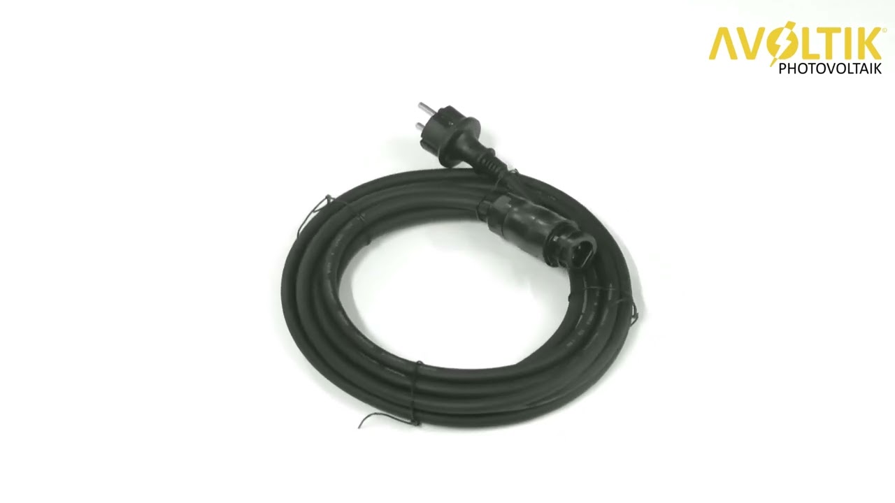 Avoltik Betteri 5M Kabel BC01 auf Schuko-Steckdose Wechselrichter Anschlussleitung 3-polig