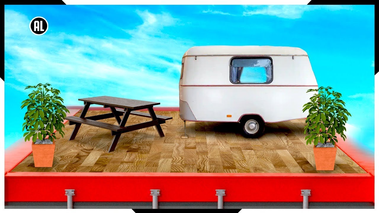 CARAVAN OP HET DAK ZETTEN! 😱