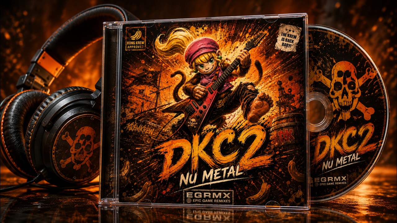 Обложки альбома Donkey Kong Country 2 в стиле Nu Metal - Полная переработка альбома