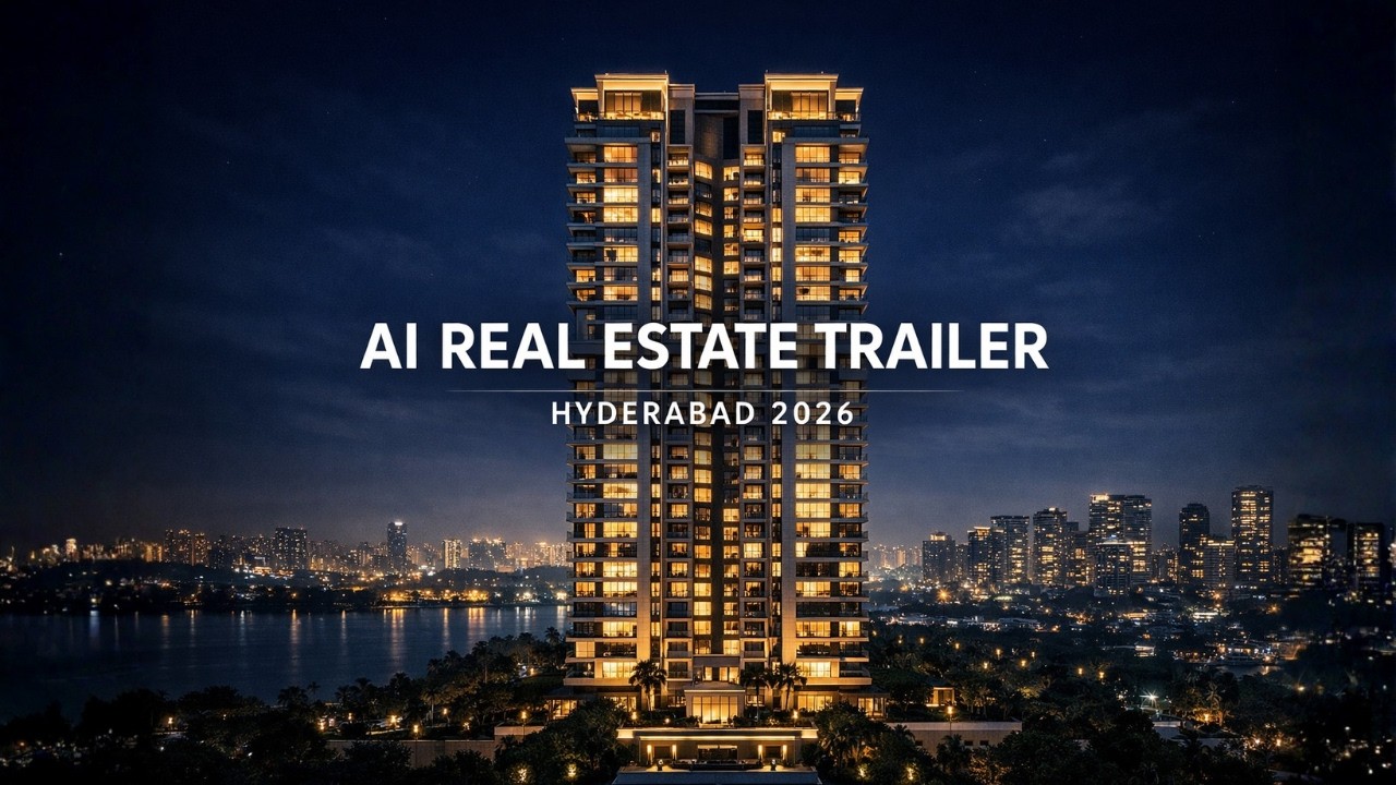AI Generated Cinematic Trailer for Hyderabad Luxury Project | Portfolio Sample